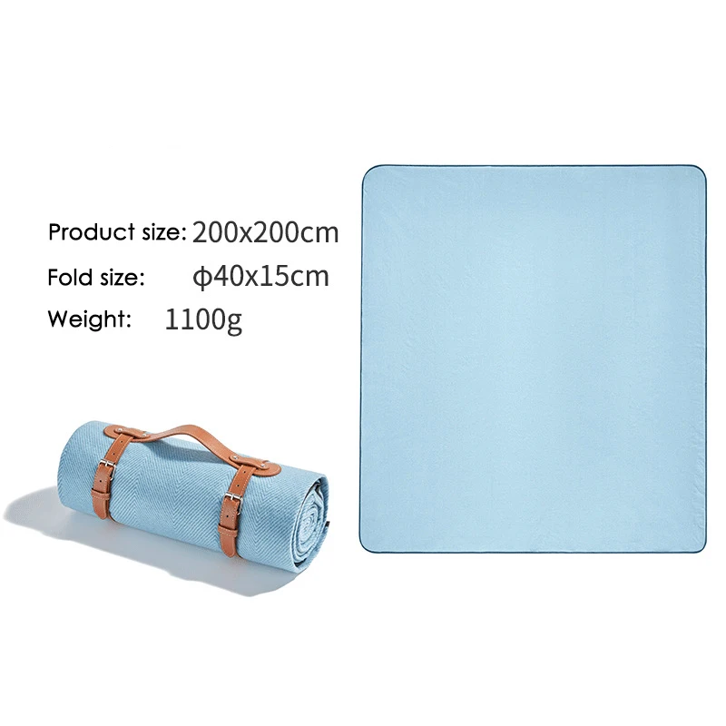 Portable Durable Outdoor Picnic Blankets Waterproof Camping Mat with Carrier Handles for Hiking Beach Camping