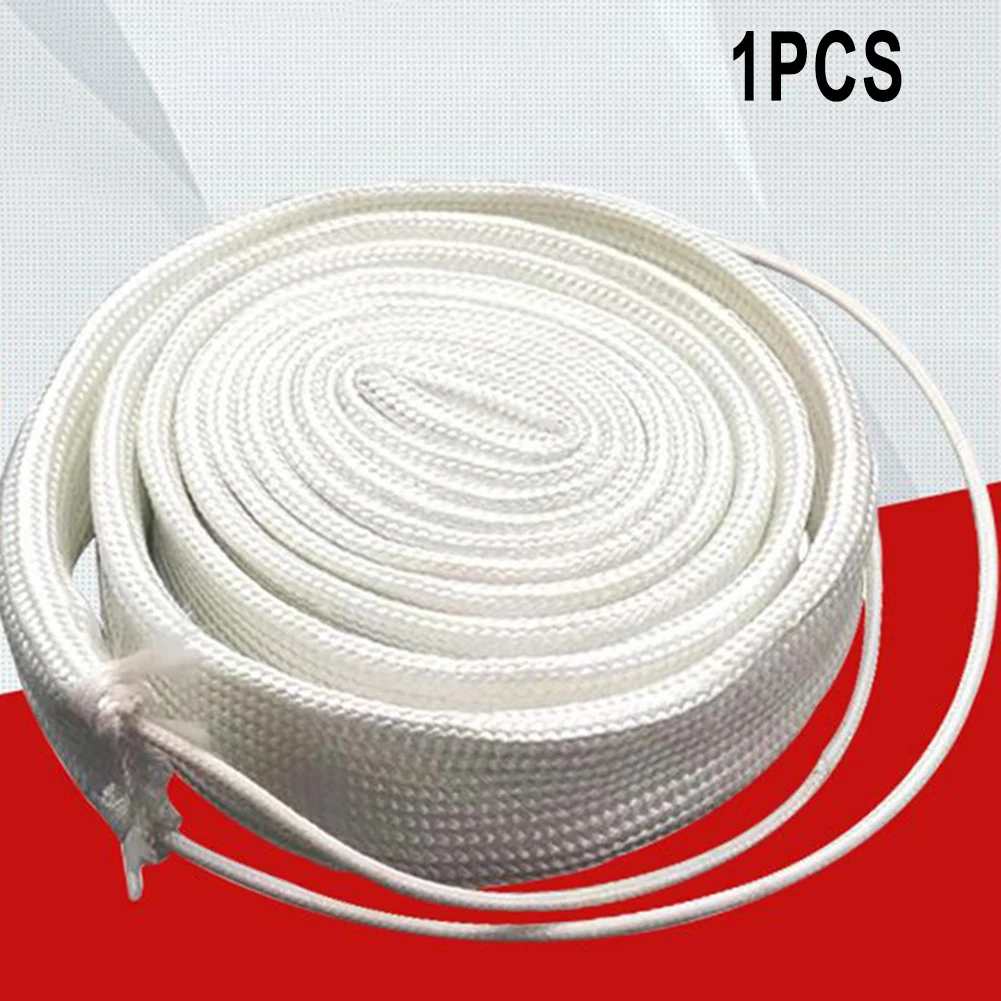 High Temperature Pipe Insulation Glass Fiber Heating Hot Ribbon 220V 450 ℃ 220V/100W-1m Fiberglass Ribbon Heater 20mm/30mm/50m