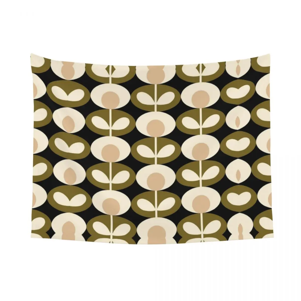 Custom Hippie Orla Kiely Floral Tapestry Wall Hanging Home Decor Abstract Scandinavian Tapestries Bedroom Decoration