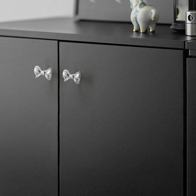 Light Luxury Brass Door Handle Creative Bow Shaped Furniture Drawer Cabinet Door Wardrobe Door Handle Home Decoration Handle