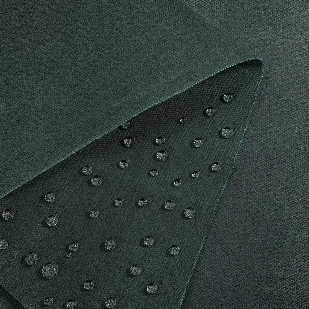 

1 Yard Green Cotton Waxed Canvas Fabric 55.9-58.3inch Olive Green Fabric Finish Waxed Oilskin Cloth