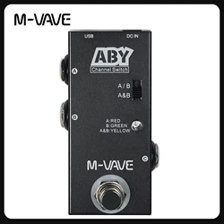 M-VAVE ABY Line Selector AB Switch Mini Guitar Effect Pedal True Bypass Pedal AB Box - ABY Channel Switch Guitar Bass Accessory