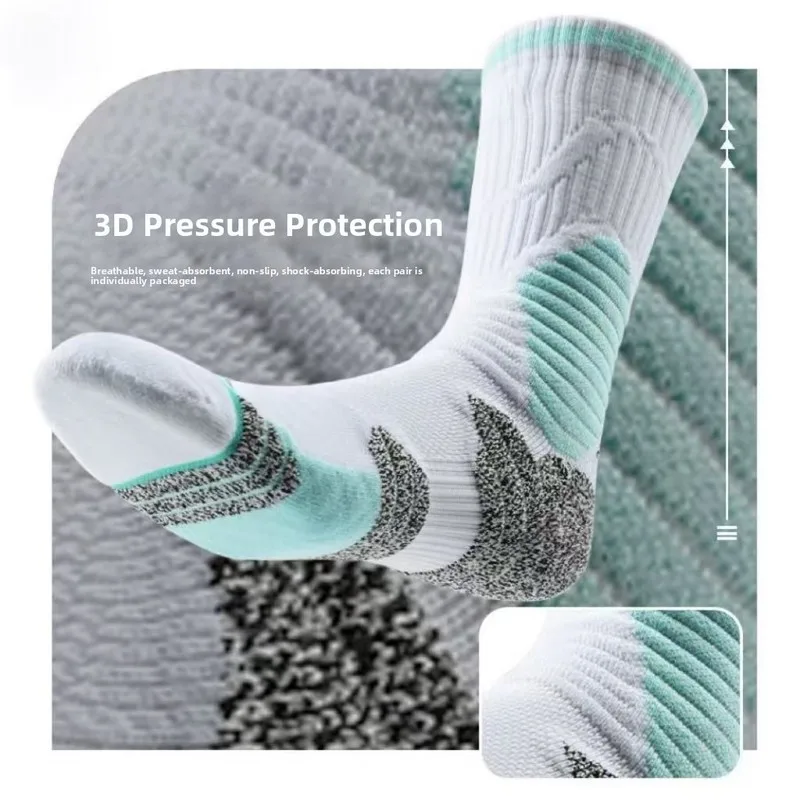 basketball socks towel bottom long tube men spring summer thickened american running training sports socks