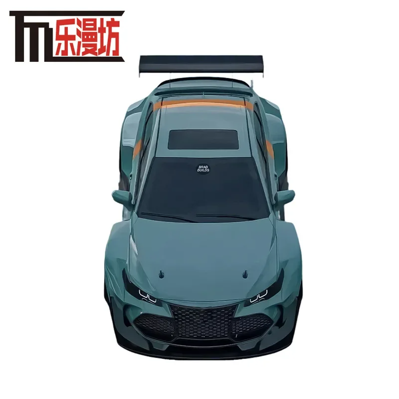 LeManFang LMF 1:64 COROLLA BRANCO / VERDE Modelo de carro