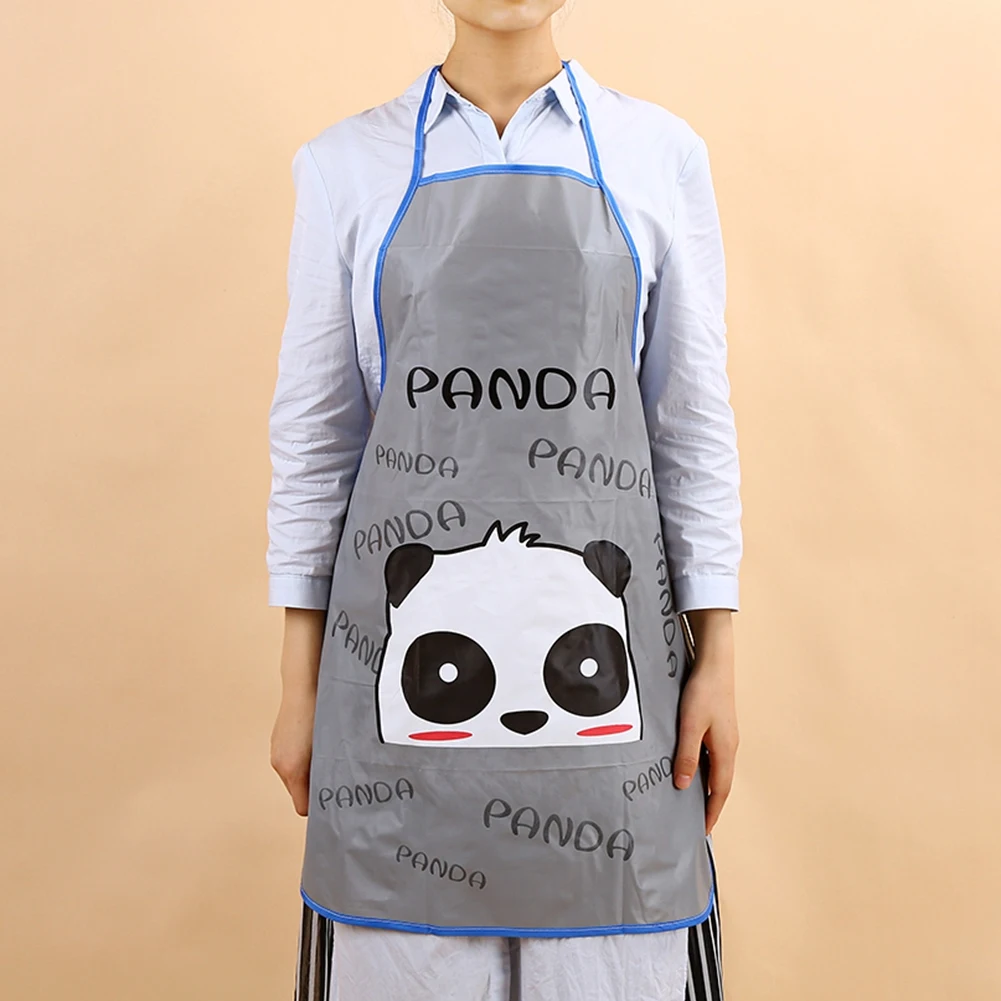 

Lady Lovely Cartoon Aprons Waterproof Adjustable Aprons for Kitchen Restaurant Cooking Bib