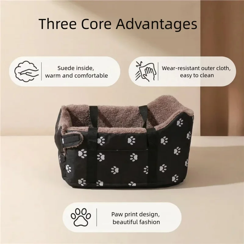 Pet Car Seat and Center Console Carrier description 4
