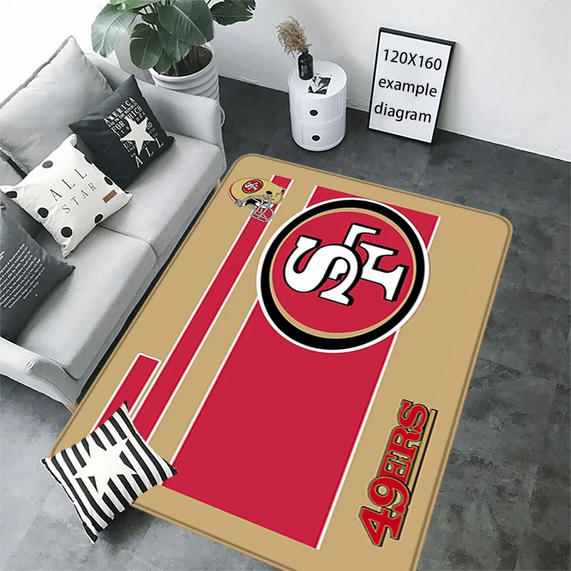 Entrance Doormat Hallwy Cartpet Living Room Rugs Foot Carpets Bathroom S-San Fransico 49ers Rug Floor Mats Non-slip Hallway Mat