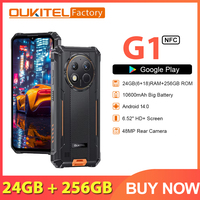 Oukitel G1 24GB+256GB Cellphone 6.52‘' HD+ 10600mAh  Android14 48MP Camera Rugged Smartphone