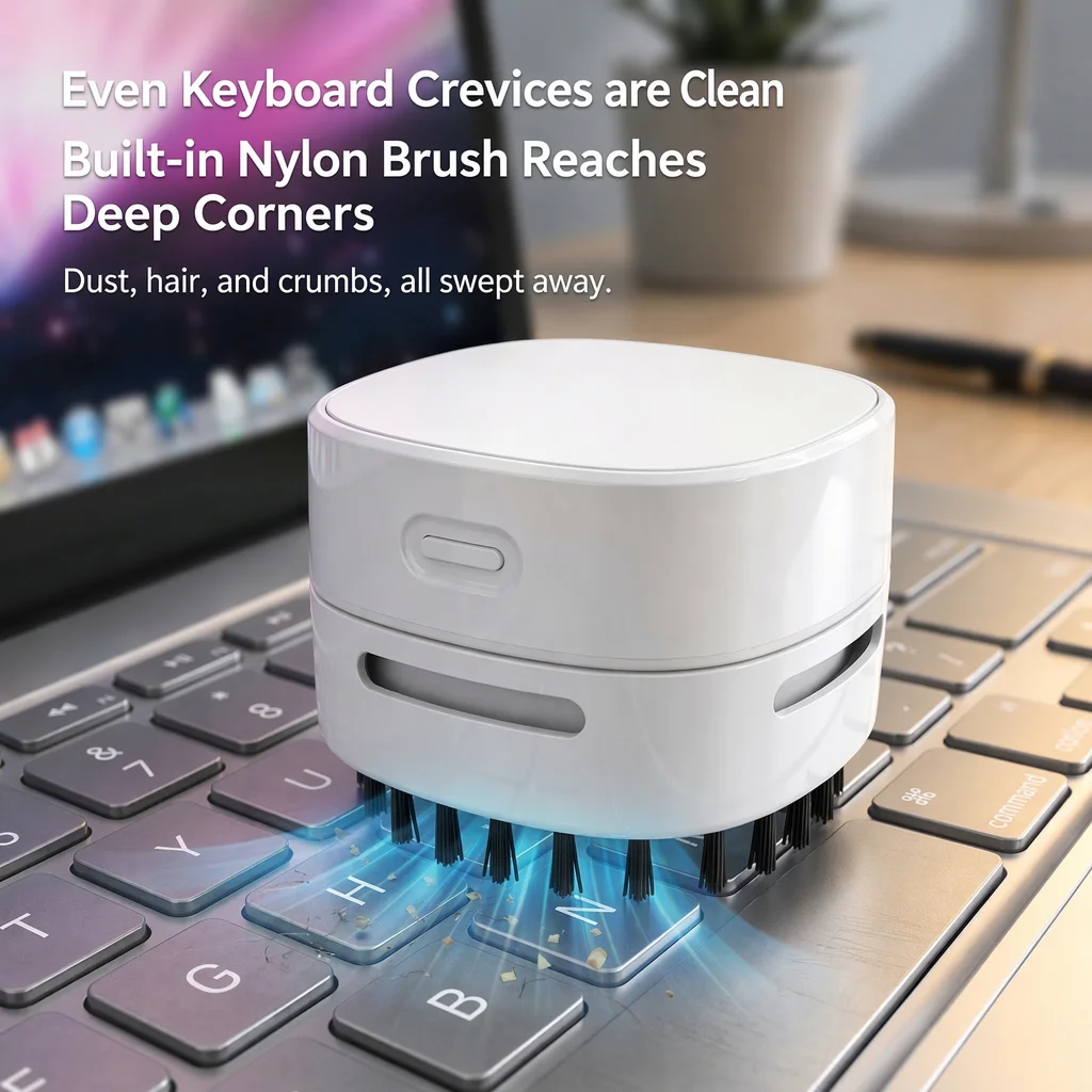 Mini Desktop Vacuum Cleaner For Eraser Dust - 미니 데스크탑 진공 청소기, Type-C 충전