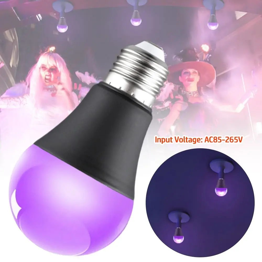 

2023 E27 UV Bulb for Party Club Fluorescent Poster Led Lights Create Atmosphere 10W Black Light Party Club light