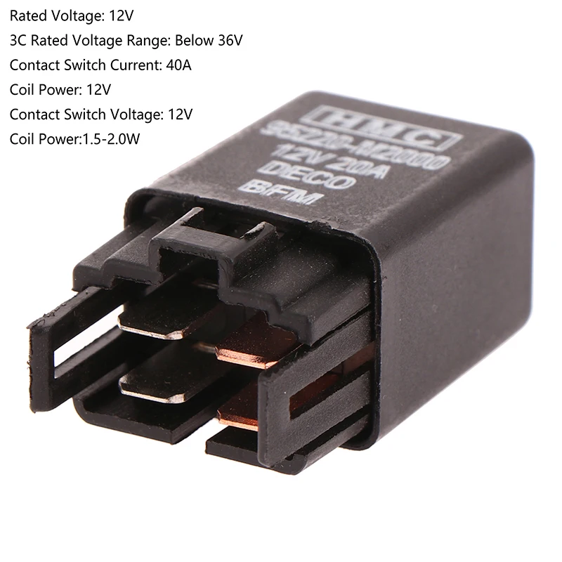 {YY30} 1 Pc 95220-M2000 12V 40A Universal NEW CAR RELAY Universal Flasher 12V 4PIN 40A