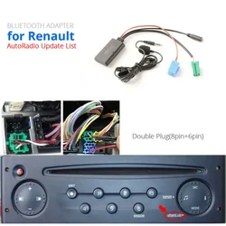 Car 5.0 Stereo Audio AUX Input Cable MINI Plug For Renault For Clio For Espace For Kangoo For Laguna For Megane 05-11
