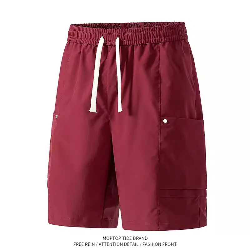 

Harajuku Style Men's Workwear Shorts Casual Wide Leg Five-Point Pants Versatile Comfortable Fashion Basic Model Shorts