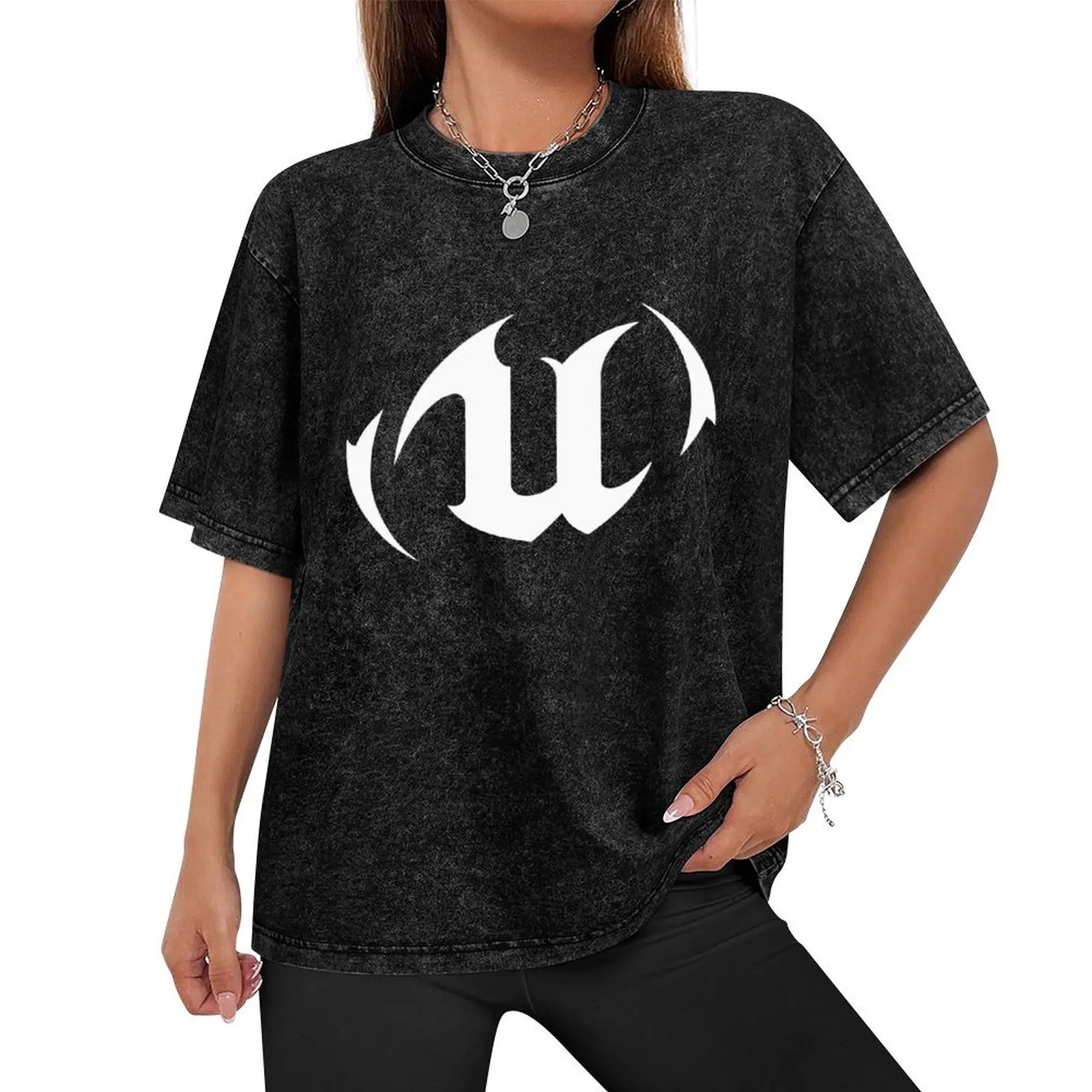 Unreal Game Engine Logo T-Shirt rapper graphic tees plus size clothes vintage anime shirt anime t shirts tshirts for men