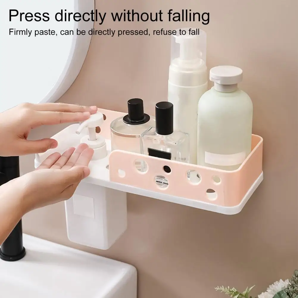 

Multifunctional Storage Rack Shelf Wall Spice Organizer For Cosmetics Bathroom Without Drilling Convenience Shower Accessory New