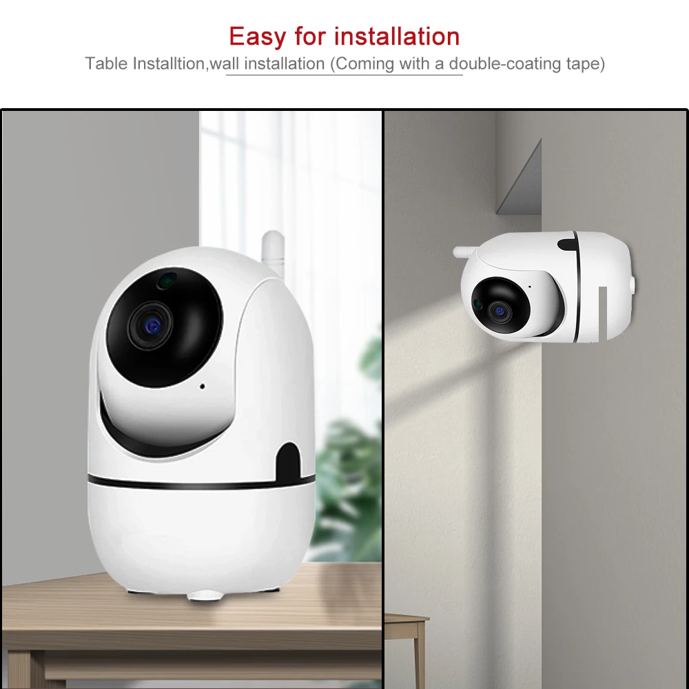 Anpviz 1080P Mini PTZ Camera Wifi Indoor Smart Baby Monitor Mini Wireless IP Camera Support 5G Wifi Auto Tracking YIIOT App View