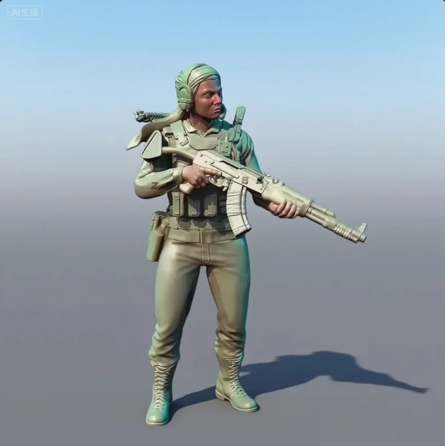 

The height of man 25mm 38mm 50mm Resin Soldier colorless and self-assembled TD-7482/3D