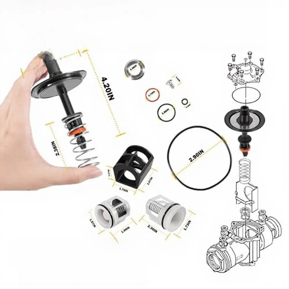 LF009 Repair Parts 009M2 Repair Kit For Leaky Relief Valves Stainless Steel Components Polymer Seat Retainer For 009M2