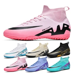 Godasse Chimpunes Multitacos Centipede Guayos Tennis Turf Futsal Fast Society Field Pink Football Soccer Cleat Boots Shoes Men