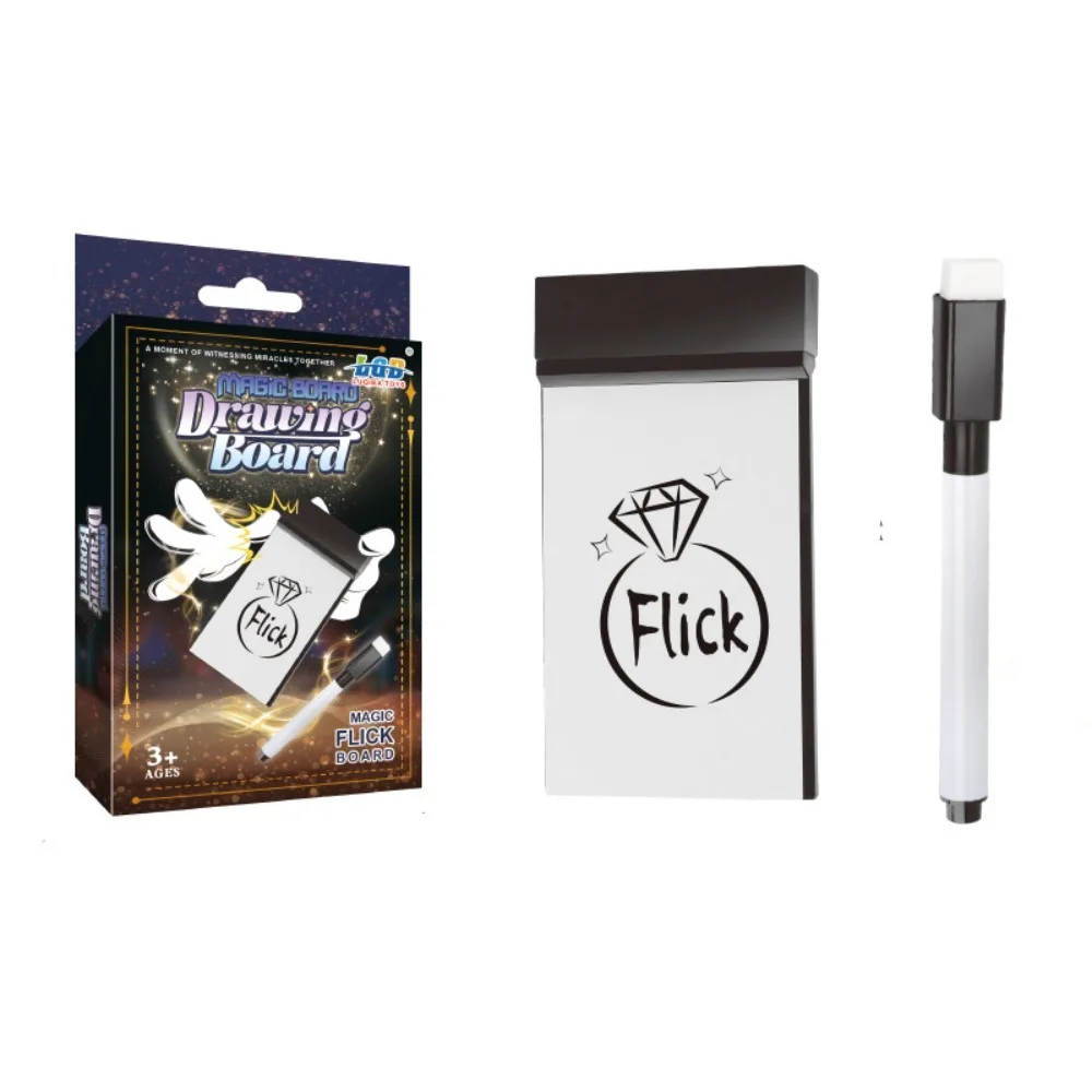 لوحة رسم جديدة Flick Pad Gimmicks Magie Props Street سهلة القيام بها السبورة السحرية الخدع السحرية أداء المبتدئين