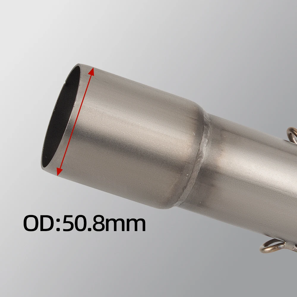 Slip On For Vespa GTS300 GTS 300 2007- 2020 Exhaust System Front Middle Link Pipe Escape Moto Scooter Racing Exhaust Pipe