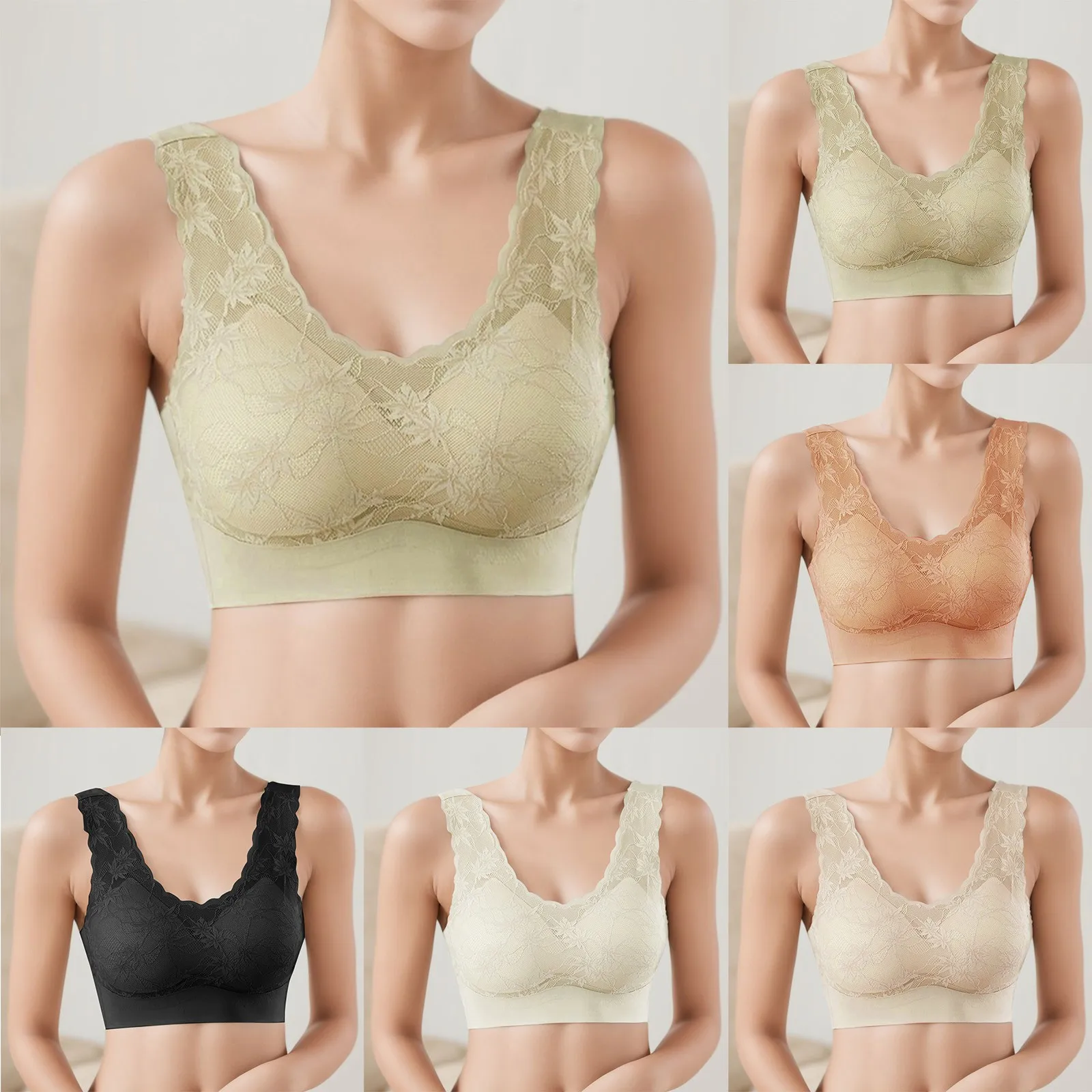 

Women's Comfortable Summer Breathable Non Steel Ring Fixed Latex Cup Wrapped Up One Shoulder Sports Bra Set Seamless Sports Bra