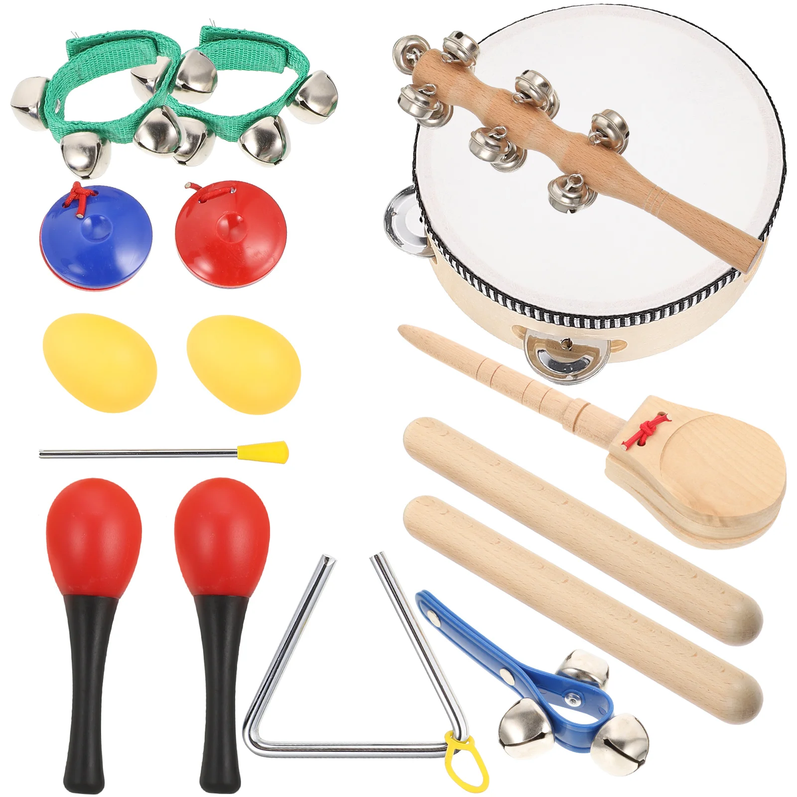 Wooden Percussion Instruments Kids Musical Toys Toddler Music Set Safe Natural Material Educational Gift For Children