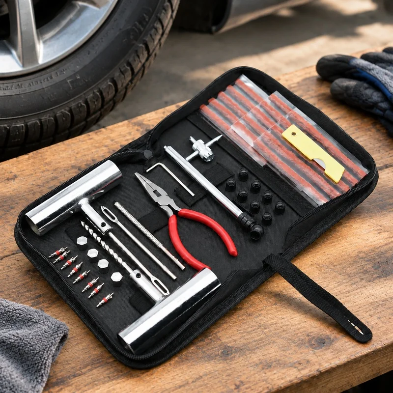 conjunto-completo-de-remendos-para-pneus-de-carros-e-bicicletas-com-24-46-ou-62-pecas-incluindo-ferramentas-para-aplicacao-e-insertos-de-fixacao
