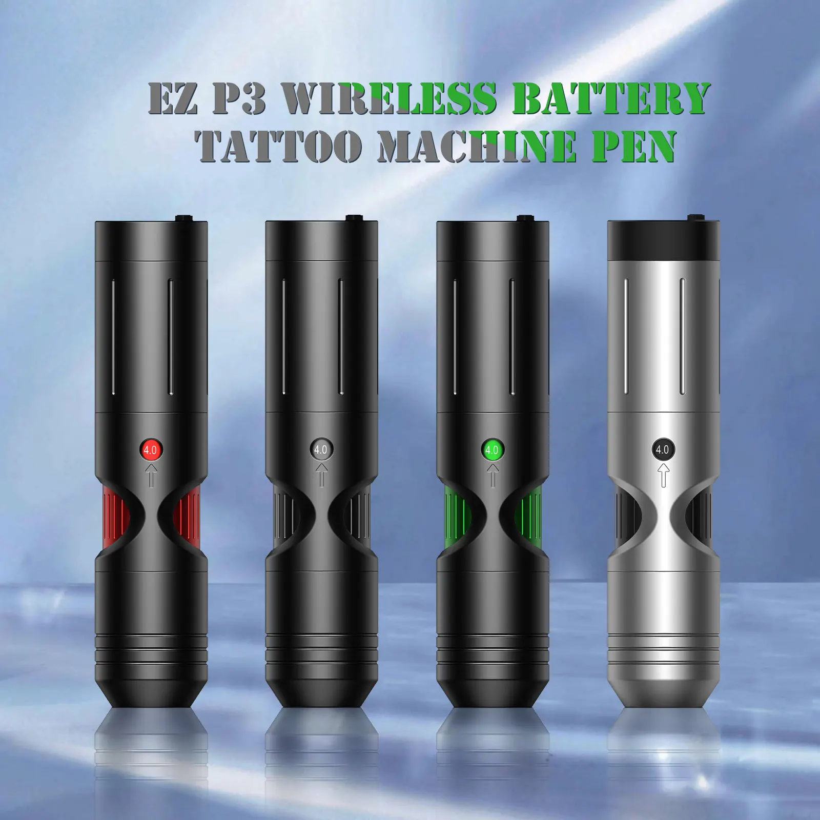 EZ P3 Wireless Battery Tattoo Pen Machine Six Adjustable Stroke for Permanent Makeup Customized Swiss Motor 2000mAh Battery