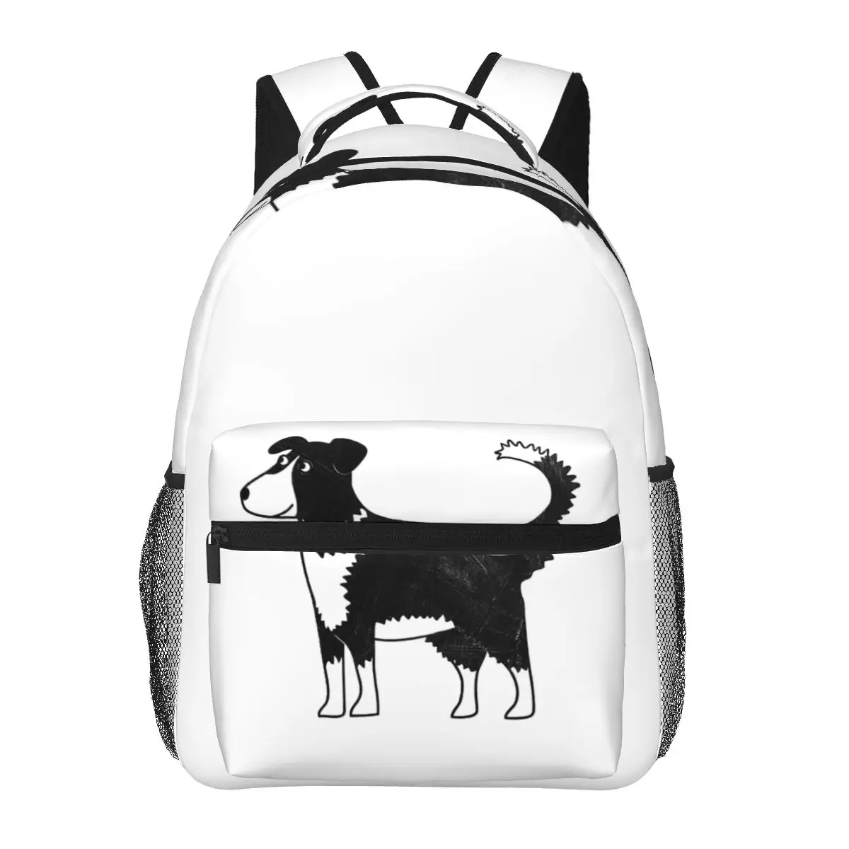 Border Collie Sheepdog Backpacks Boys Girls Bookbag Children School Bags Cartoon Laptop Rucksack Shoulder Bag Large Capacity