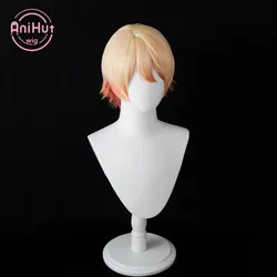 Tenma Tsukasa Blonde Orange Mix AniHut Cosplay Wig Project SEKAI COLORFUL STAGE! Straight Heat Resistant Synthetic Cosplay Hair