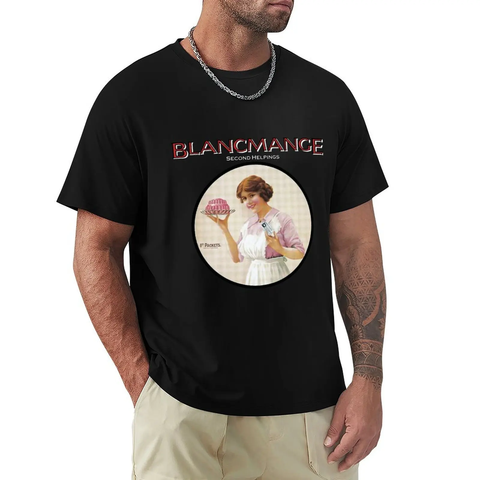 

Blancmange - Second Helpings T-Shirt Basic Regular Fit Casual T-Shirt