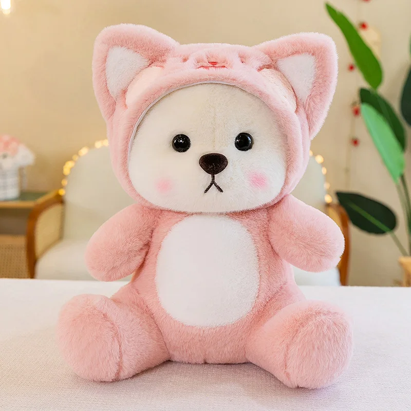 28-40cm Kawaii Strawberry Teddy Tales Plush Toy Cute Anime TeddyTales Bear Stuffed Animal Cartoon Girl Gift for Kid Room Decor