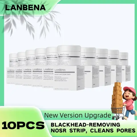 LANBENA Nose Mask For Blackhead Removal Cleans Pores Balances Oil And Moisture 10PCS Wholesale