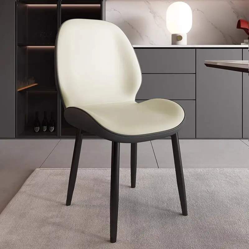 xx-Upholstered Trendy Dining Chairs Modern Plastic Single Kitchen Dining Chairs Design Unique Cadeiras Italian Style Furniture*