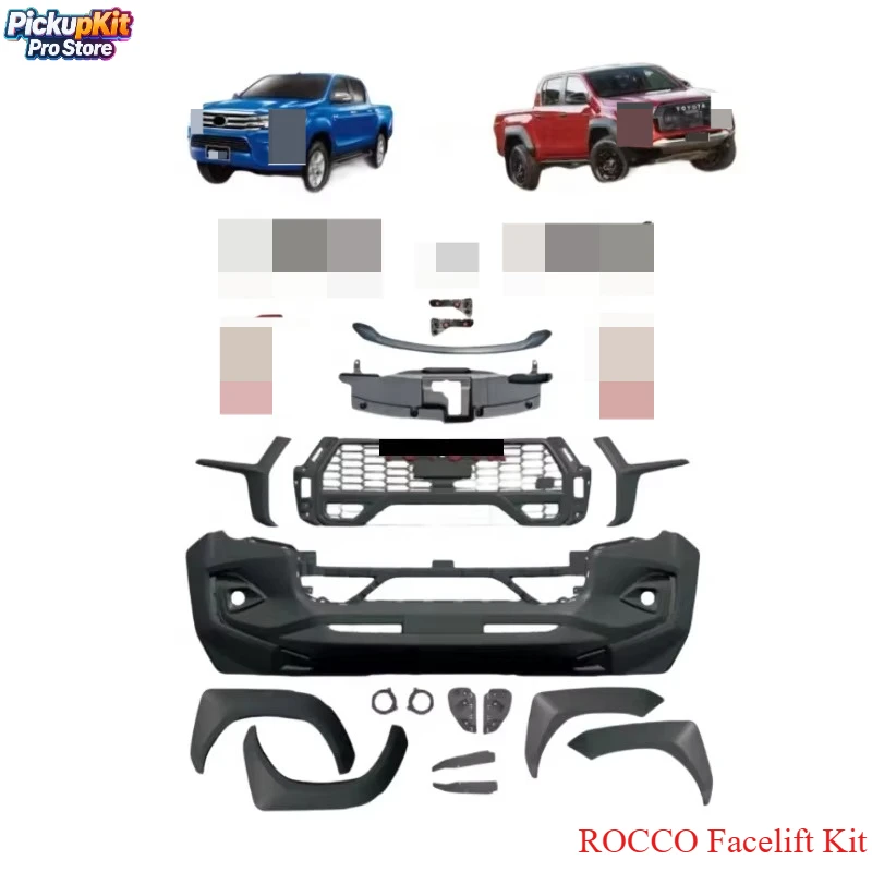 

ROCCO Facelift Kit - Hilux 2012-2014 4x4 Bumper Grille Complete Set