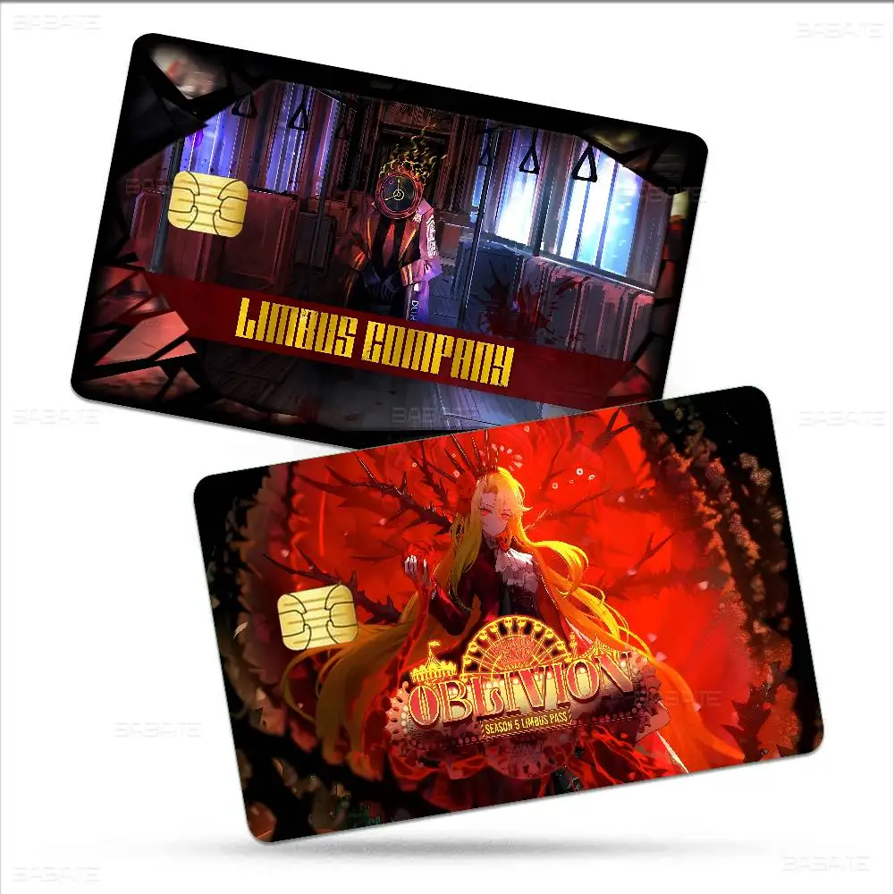 L-Limbus Company Gra 100% Gorąca Wyprzedaż Anime Karta Kredytowa Debetowa Bankowa Karta Autobusowa Naklejka na Telefon