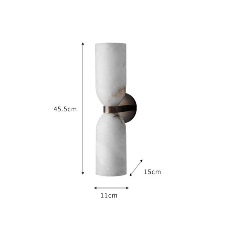 Natural Marble From Spain Wall Lamp Contemporary Luxury Home Decoration Lighting Fixture Villa Living Room Study LED Wall Sconce