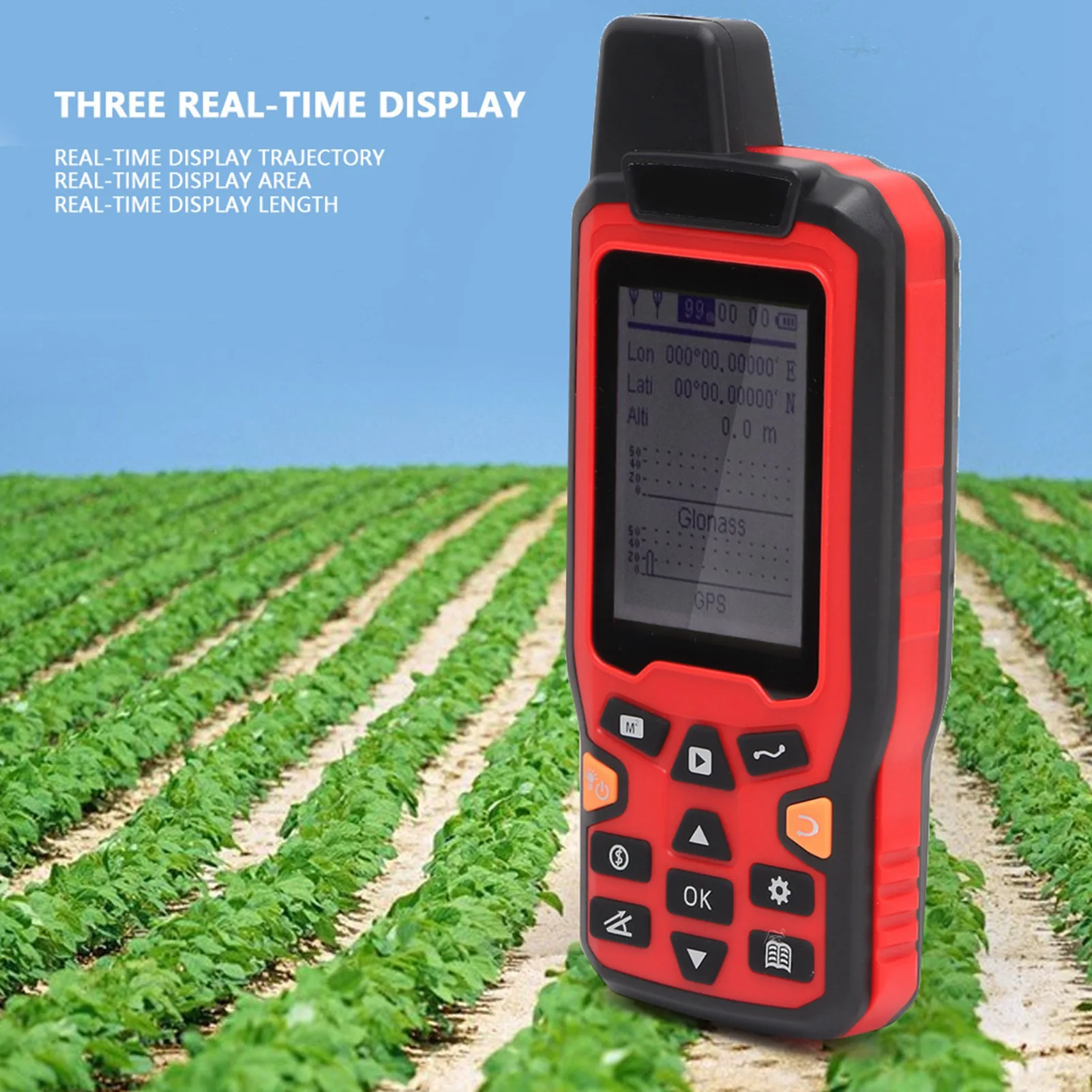 

Измеритель площади земли GPS Ручной GPS ZL‐180 Ручной GPS-навигатор Трек Измеритель площади земли Дисплей 2,4 дюйма GPS-навигация Land Survey