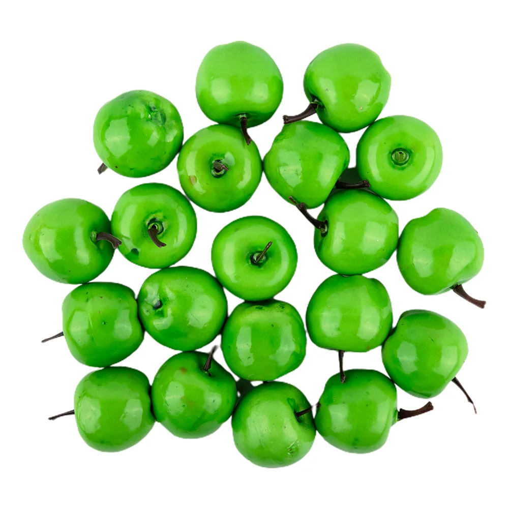 Fruit Props Simulation Fruit For The Overall Cabinet Home Furnishings 3.5cm X 3cm Green Plastic Props Red Simulation Fruit