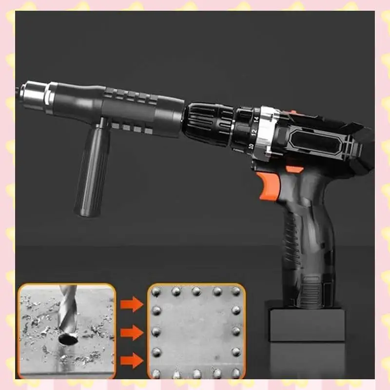 

AB51 Rivet Gun Adapter Core-Pulling Rivet Gun Conversion Joint Electric Drill Rivet Machine Pull Rivet Rivet Gun Head