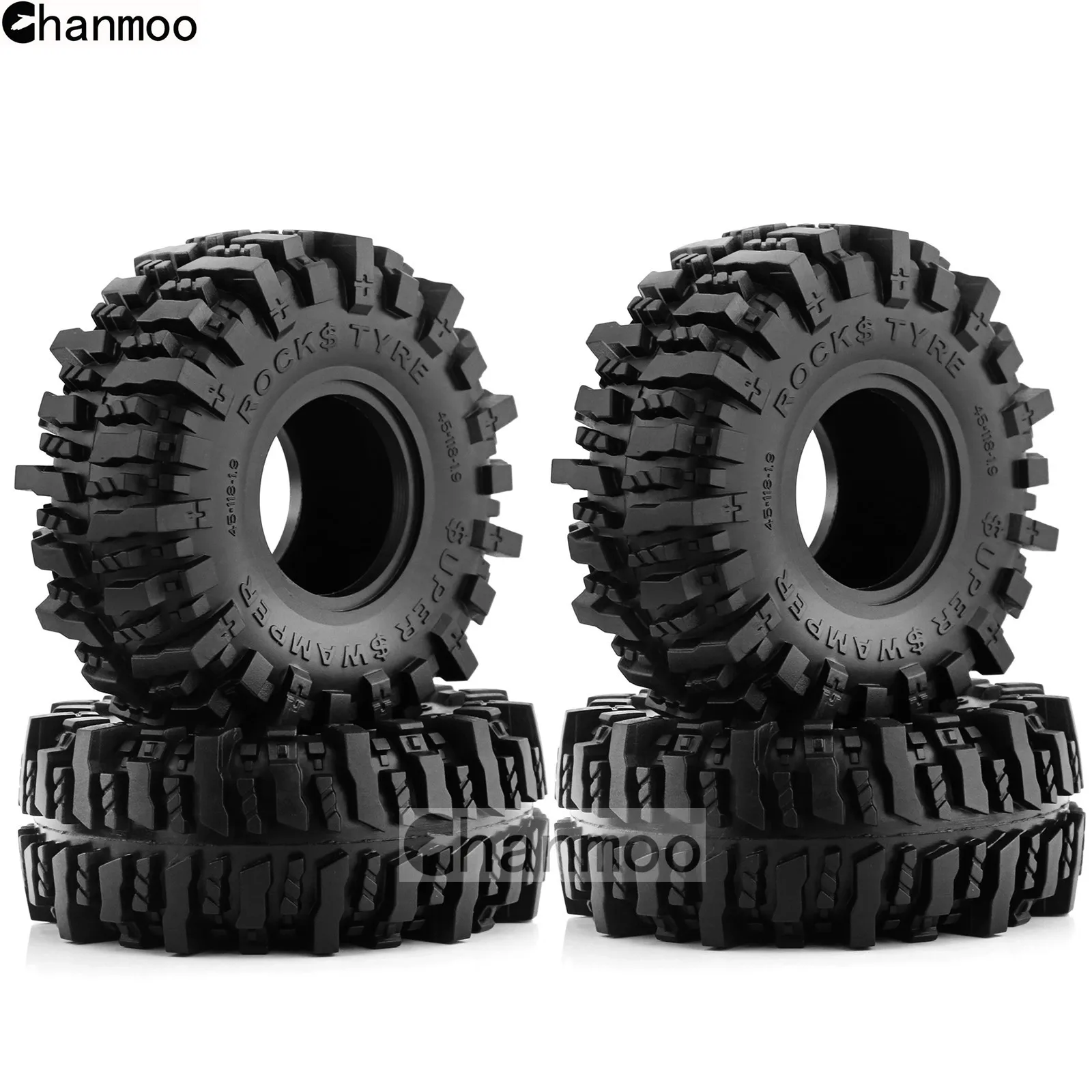 1.9in Crawler Banden Rock Wielen Modder Band voor 1/10 Schaal RC Auto Axiale Traxxas SCX10 II III TRX4 RC4WD D90 YK4102 Gen8 Redcat