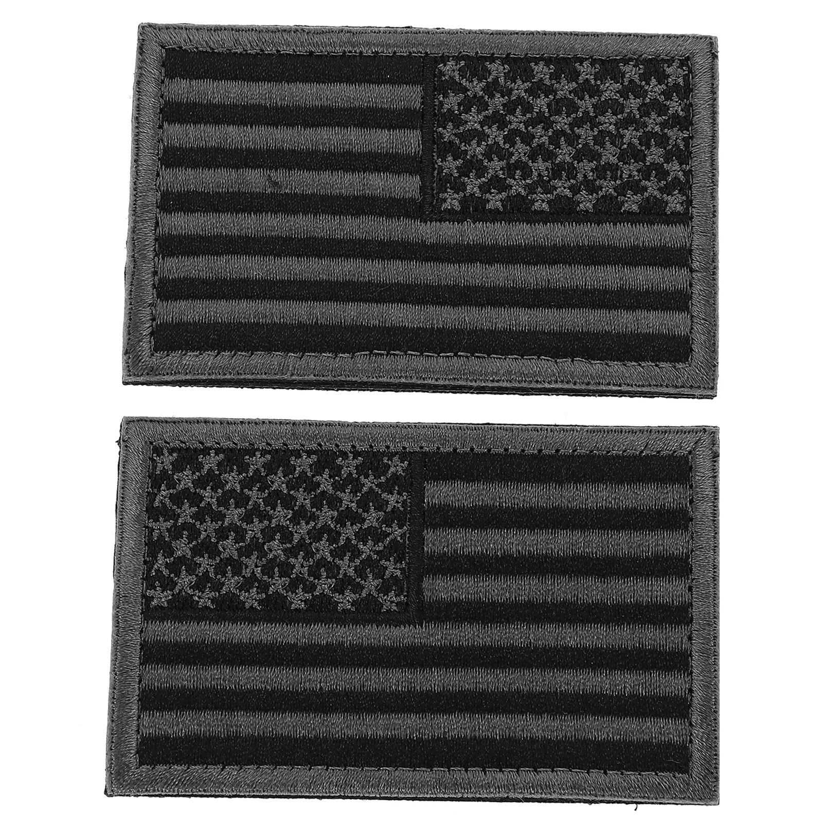 

2pcs Military Armband Patches Embroidered American Flag Design Durable Decorative Stickers For Clothes Hats Cushions Backpacks