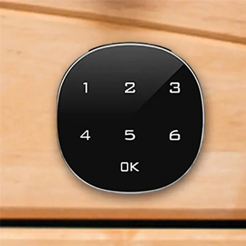 Keyless Cabinet Lock Combination Lock Code-Enabled Smart Cabinet Lock Sensitive Touch Safe Household Cabinet Password-B51B