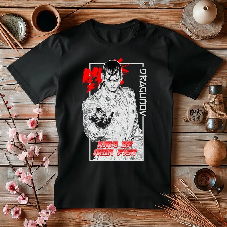 TEKKEN Dragunov Anime T Shirt Softstyle Unisex Tekken Gaming Graphic T-Shirt Gifts for Gamers Stylish Japanese Anime Shirt