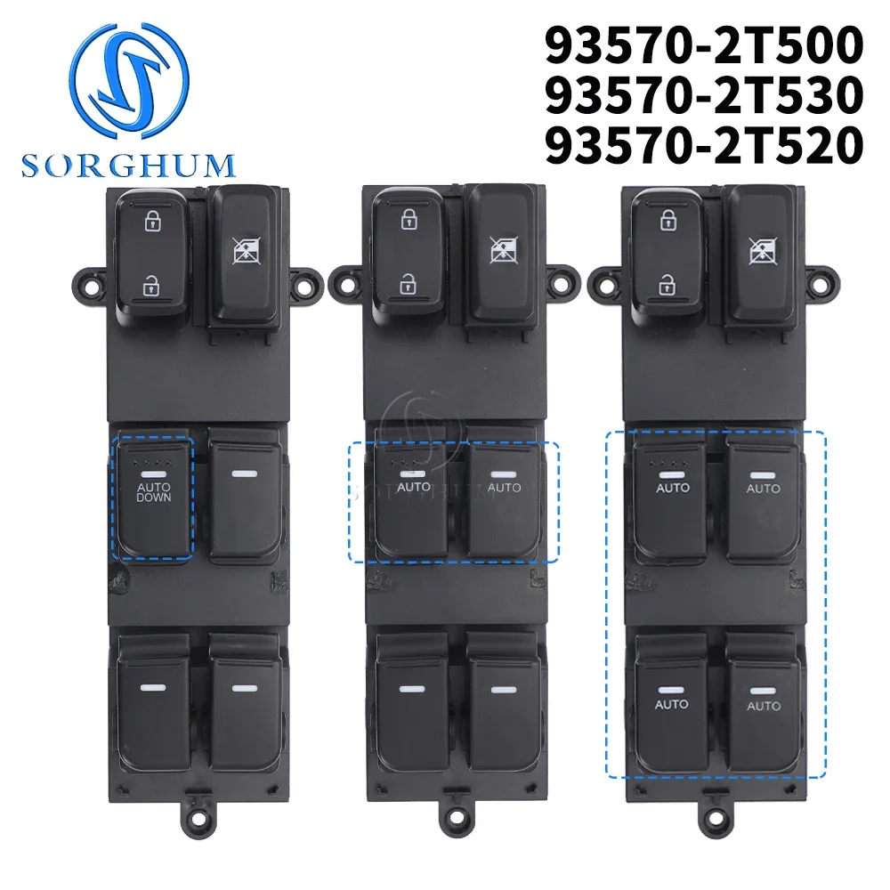 

93570-2T530 Front Left Power Window Switch For Kia Optima 2014 2015 2016 Lifter Control Regulator Button 93570-2T500 93570-2T520