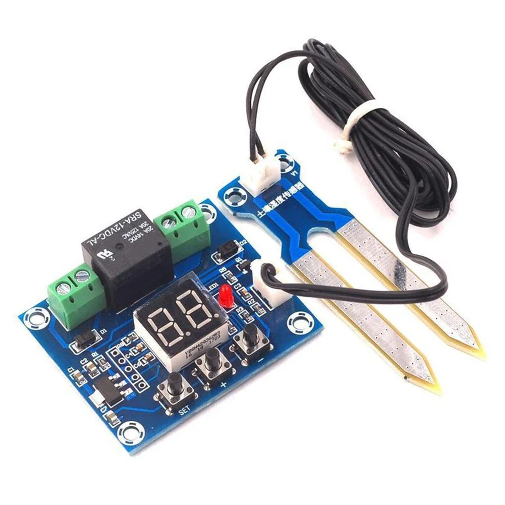 Digital Soil Humidity Sensor Controller 12V Digital Soil Humidity Sensor Controller Irrigation Automatic Water