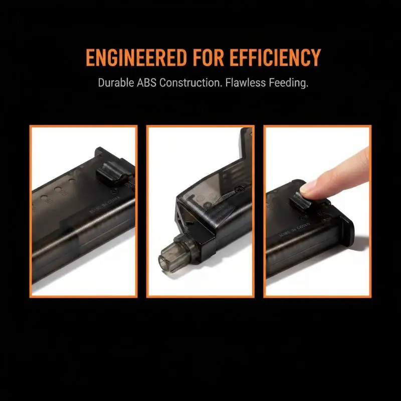 Plastik 6mm BB Speed Loader für Kriegsspiele, BB Loader für Outdoor-Jagdzubehör – Detail 3