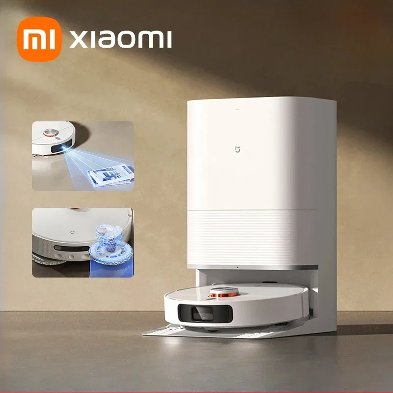 XIAOMI MIJIA D103CN OMNI Infinite Robot MOP Vacuum Cleaner M30S Self Cleaning Hair Cutting Empty Dust Home Dirt Disposal Machine