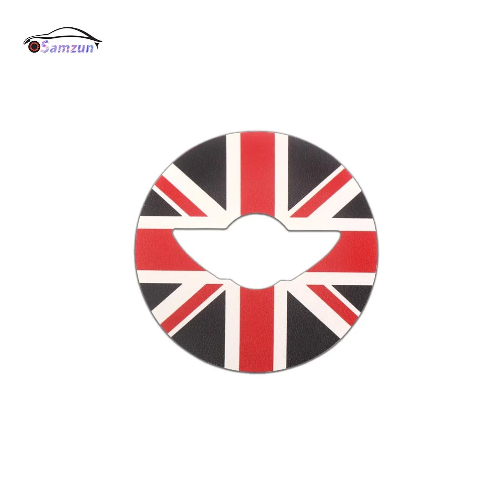 Car Accessories Steering Wheel Leather Cover Center Decal Sticker For MINI Cooper F55 F56 F57 F60 R55 R56 R57 R60 R50 R52 R53